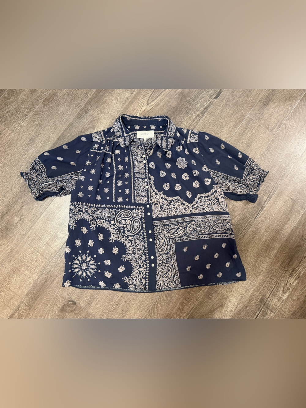 The Great Paisley Bandana Blouse - size 1 (small)